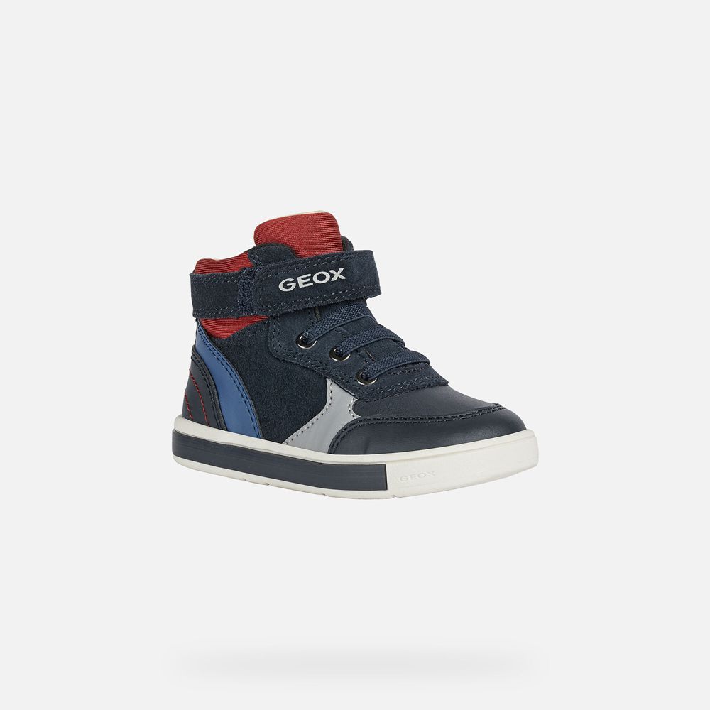 Geox Sneakers Navy/Red Trottola Boy - Geox Baby Shoes - RSDPQG460